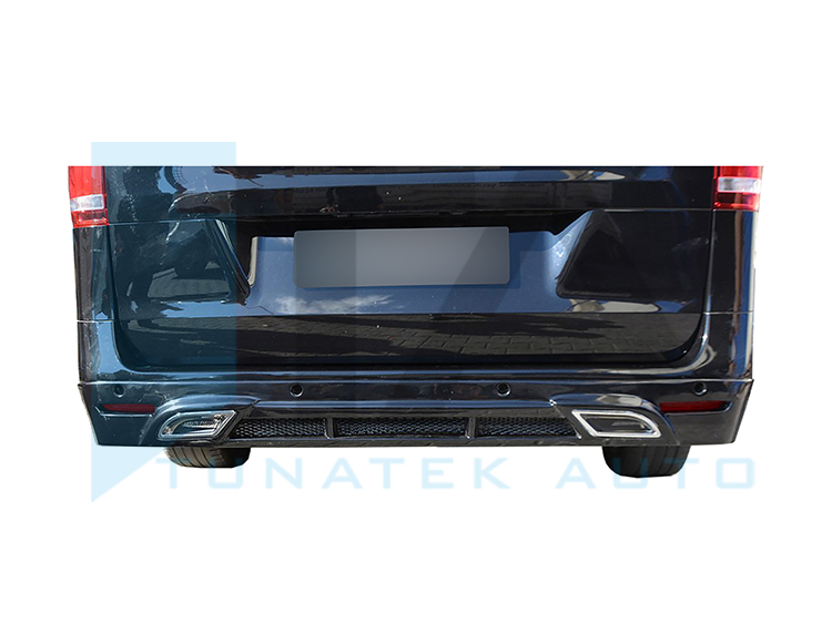 2015- Rear Bumper Spoiler - Double Exhaust (VITO W447)