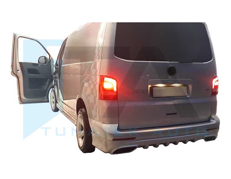 2003-2014 Rear Bumper Spoiler - Double Exhaust