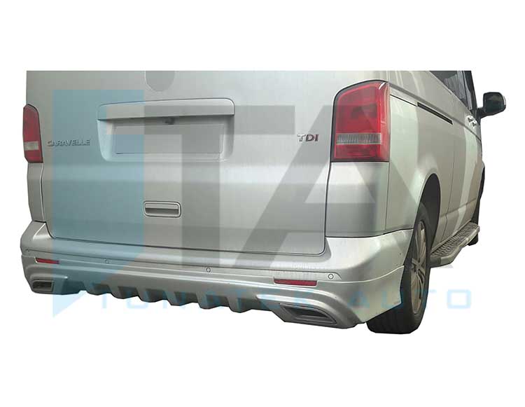 2010-2014 Rear Bumper Cover - Double Exhaust